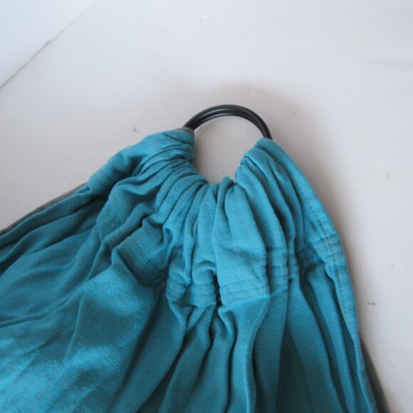 Moby Ring Sling - Turquoise/Grey - Picture 4 of 5